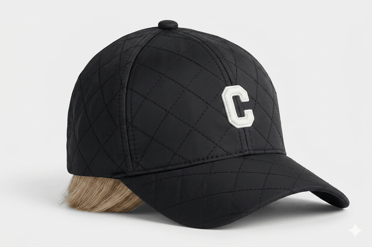 Quilted Puffer Ball Cap